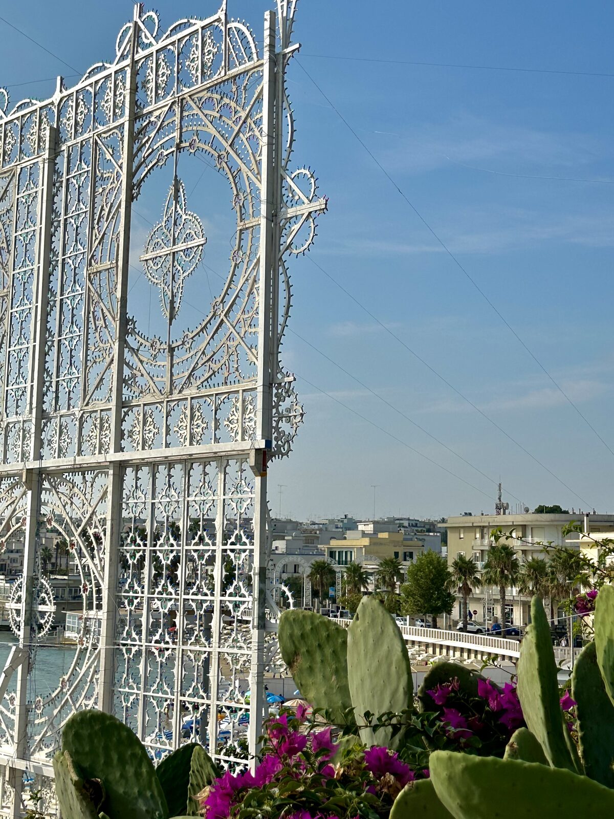 Le luminarie della festa patronale